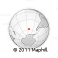 Outline Map of the Area around 57° 54' 14" S, 111° 16' 30" W, rectangular outline