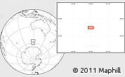 Blank Location Map of the area around 57° 54' 14" S, 118° 13' 29" E