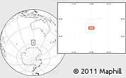 Blank Location Map of the area around 57° 54' 14" S, 119° 4' 29" E