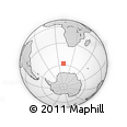 Outline Map of the Area around 57° 54' 14" S, 11° 7' 30" E, rectangular outline