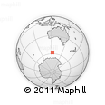 Outline Map of the Area around 57° 54' 14" S, 122° 28' 29" E, rectangular outline