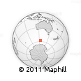 Outline Map of the Area around 57° 54' 14" S, 124° 10' 30" E, rectangular outline