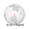 Outline Map of the Area around 57° 54' 14" S, 125° 1' 30" E, rectangular outline