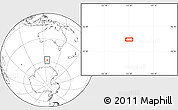 Blank Location Map of the area around 57° 54' 14" S, 125° 52' 30" E