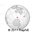Outline Map of the Area around 57° 54' 14" S, 125° 52' 30" E, rectangular outline
