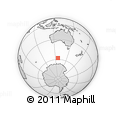 Outline Map of the Area around 57° 54' 14" S, 126° 43' 29" E, rectangular outline