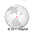 Outline Map of the Area around 57° 54' 14" S, 149° 40' 30" E, rectangular outline