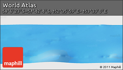 Physical Panoramic Map of the Area around 57° 54' 14" S, 153° 4' 29" E