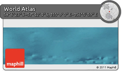 Satellite Panoramic Map of the Area around 57° 54' 14" S, 155° 37' 30" E