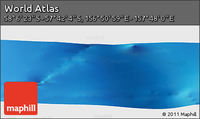 Physical Panoramic Map of the Area around 57° 54' 14" S, 157° 19' 29" E