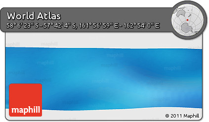 Physical Panoramic Map of the Area around 57° 54' 14" S, 162° 25' 30" E