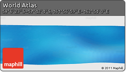 Physical Panoramic Map of the Area around 57° 54' 14" S, 162° 25' 30" E