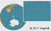 Satellite Location Map of the area around 57° 54' 14" S, 44° 16' 29" E