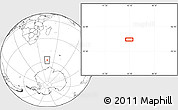 Blank Location Map of the area around 57° 54' 14" S, 45° 7' 30" E