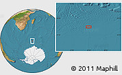Satellite Location Map of the area around 57° 54' 14" S, 45° 7' 30" E