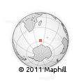Outline Map of the Area around 57° 54' 14" S, 47° 40' 29" E, rectangular outline