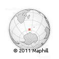 Outline Map of the Area around 57° 54' 14" S, 49° 22' 30" E, rectangular outline