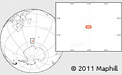 Blank Location Map of the area around 57° 54' 14" S, 51° 55' 29" E