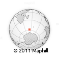Outline Map of the Area around 57° 54' 14" S, 51° 55' 29" E, rectangular outline