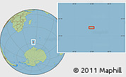 Savanna Style Location Map of the area around 57° 54' 14" S, 52° 46' 29" E