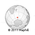 Outline Map of the Area around 57° 54' 14" S, 52° 46' 29" E, rectangular outline