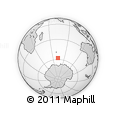 Outline Map of the Area around 57° 54' 14" S, 73° 10' 30" E, rectangular outline
