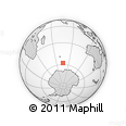 Outline Map of the Area around 57° 54' 14" S, 75° 43' 29" E, rectangular outline