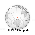Outline Map of the Area around 57° 54' 14" S, 94° 25' 30" E, rectangular outline
