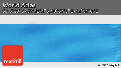 Physical Panoramic Map of the Area around 57° 54' 14" S, 94° 25' 30" E