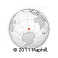 Outline Map of the Area around 57° 54' 14" S, 95° 16' 30" E, rectangular outline