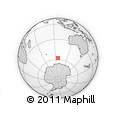 Outline Map of the Area around 57° 54' 14" S, 96° 7' 30" E, rectangular outline
