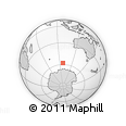 Outline Map of the Area around 57° 54' 14" S, 97° 49' 29" E, rectangular outline