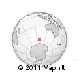 Outline Map of the Area around 57° 54' 14" S, 99° 31' 30" E, rectangular outline