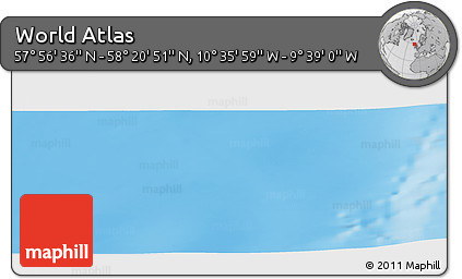 Physical Panoramic Map of the Area around 58° 8' 44" N, 10° 7' 30" W