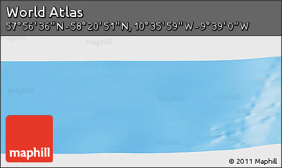 Physical Panoramic Map of the Area around 58° 8' 44" N, 10° 7' 30" W