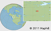 Savanna Style Location Map of the area around 58° 8' 44" N, 118° 4' 29" W