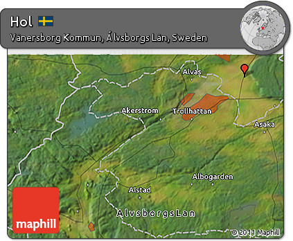 Satellite 3D Map of Hol