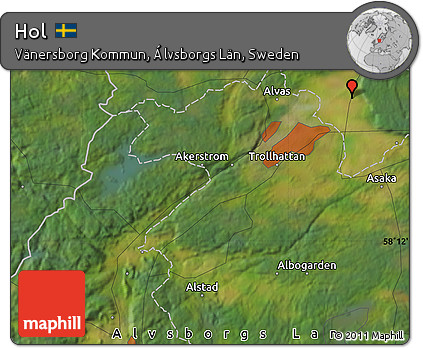 Satellite Map of Hol