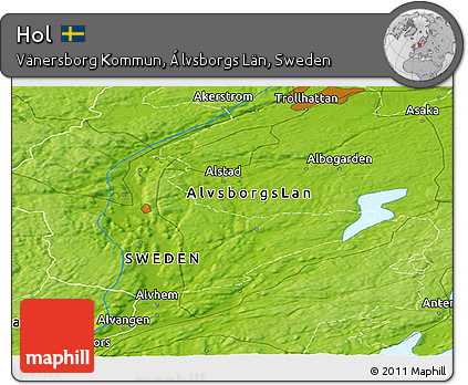 Physical Panoramic Map of Hol