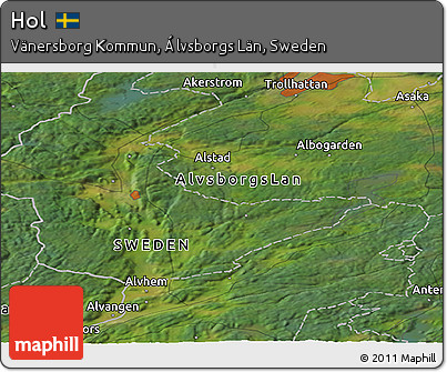 Satellite Panoramic Map of Hol