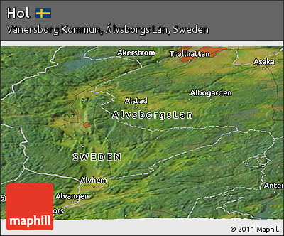 Satellite Panoramic Map of Hol
