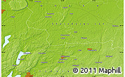 Physical Map of the area around 58° 8' 44" N, 12° 49' 29" E