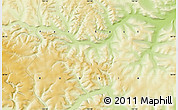 Physical Map of the area around 58° 8' 44" N, 132° 40' 30" E