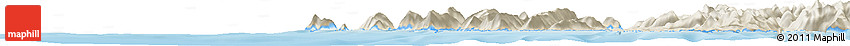 Shaded Relief Horizon Map of the Area around 58° 8' 44" N, 136° 46' 30" W Shaded Relief Horizon Map of the Area around 58° 8' 44" N, 136° 46' 30" W