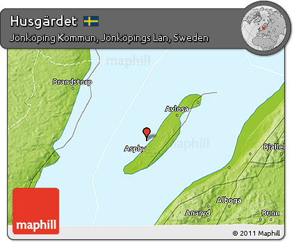 Physical 3D Map of Husgärdet