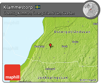 Physical 3D Map of Klämmestorp