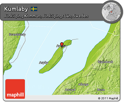 Physical 3D Map of Kumlaby