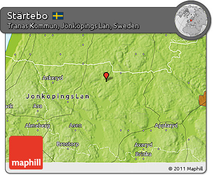 Physical 3D Map of Stärtebo