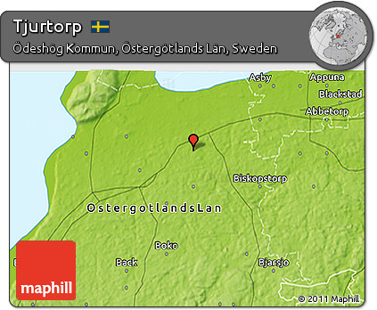 Physical 3D Map of Tjurtorp