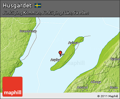 Physical 3D Map of Husgärdet